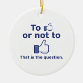 Zu mögen oder nicht mögen keramikornament (Vorne)