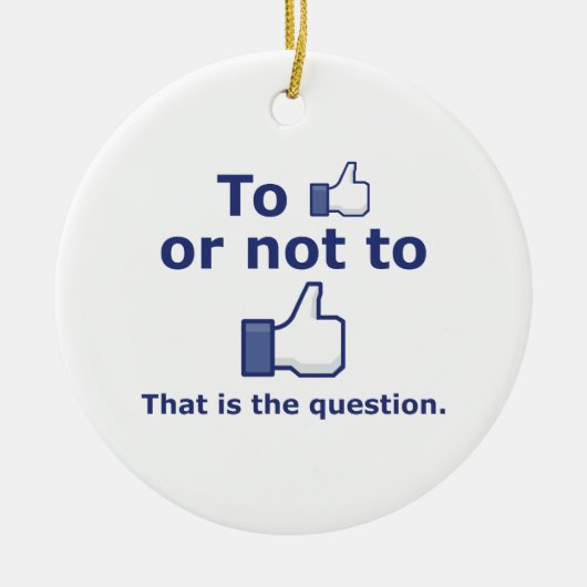 Zu mögen oder nicht mögen keramikornament (Vorne)