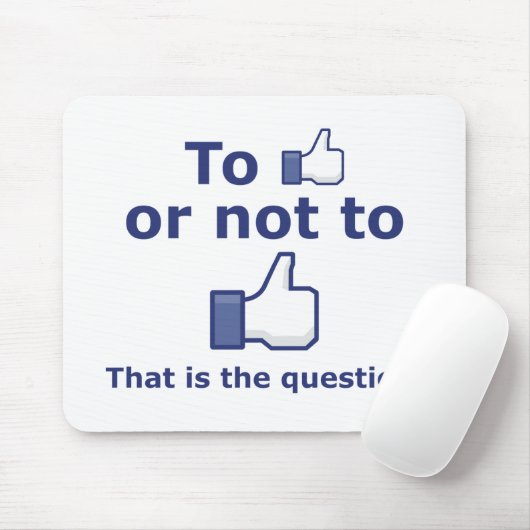 Zu mögen oder nicht mögen mousepad (Mit Mouse)