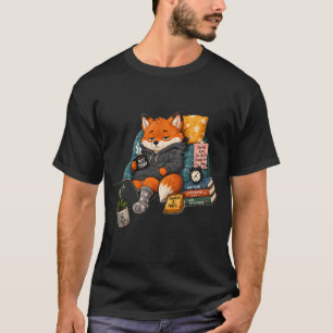 Zu müde, um sich zu kümmern Fuchs – Lustiger schlä T-Shirt