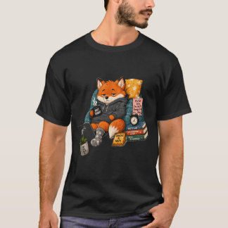Zu müde, um sich zu kümmern Fuchs – Lustiger schlä T-Shirt