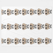 Zu müde, um zu funktionieren Panda Coffee Cartoon Fleecedecke (Vorderseite (Horizontal))