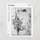 ZU MUSIK POSTKARTE (Vorne/Hinten)