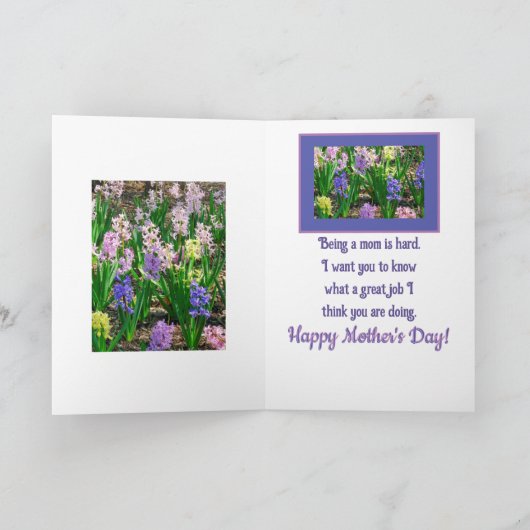 ZU MUTTER MEINER GROSSKINDER/GLÜCKLICHER MUTTER-TA KARTE (Innenseite)