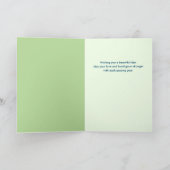 Zu Mutter und Vater zum Jubiläum Rydal Garten Karte (Innenseite)