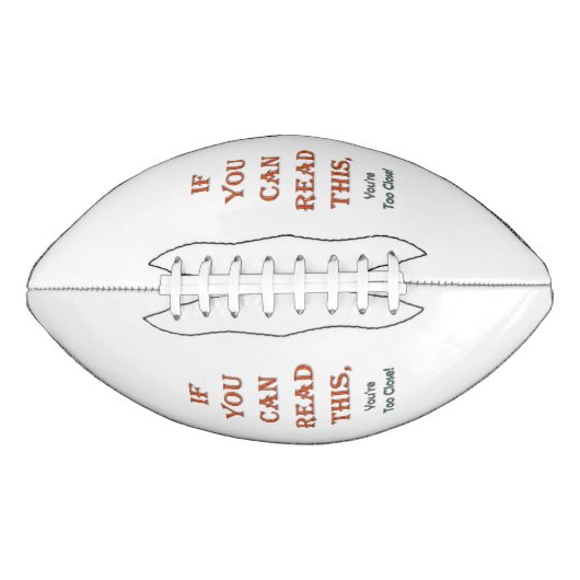 Zu nah football (Vorderseite)