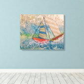 Zu Nah für Comfort gearbeitete Canvas Print Leinwanddruck (Insitu (Holzboden))