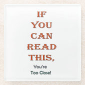 Zu nah glasuntersetzer (Vorderseite)