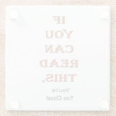 Zu nah glasuntersetzer (Rückseite)