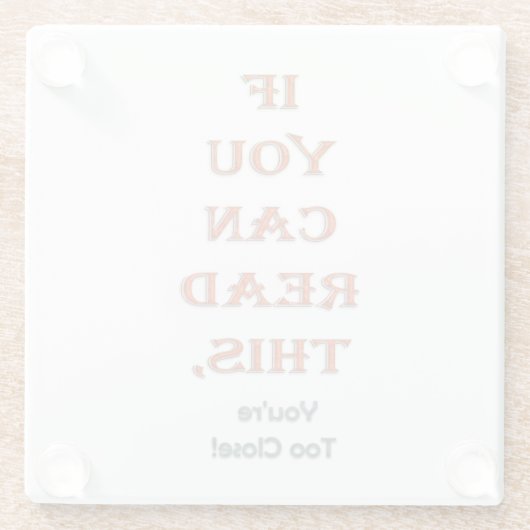 Zu nah glasuntersetzer (Rückseite)