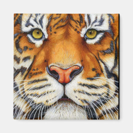 Zu Nah - Sibirisches Tiger-Magnet Magnet