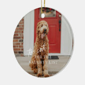 Zu Niedlich für die Naughty List Haustier Ornament (Links)