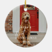 Zu Niedlich für die Naughty List Haustier Ornament (Hinten)