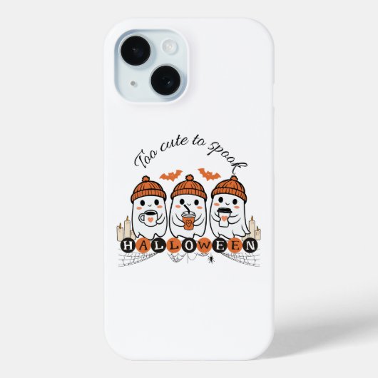 Zu Niedlich, Halloween Ghost Phone Case zu spreche (Rückseite)