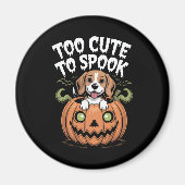 Zu Niedlich, Halloween Hund zu sprechen Magnet (Vorne)