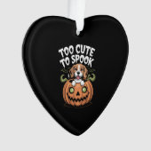 Zu Niedlich, Halloween Hund zu sprechen Ornament (Vorderseite)