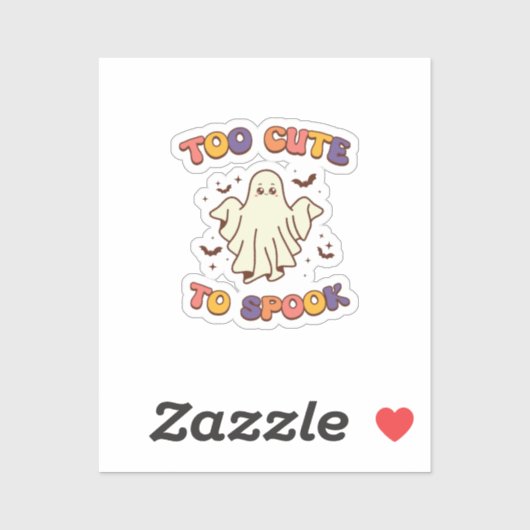 Zu niedlich, Halloween zu verspochen Aufkleber (Blatt)