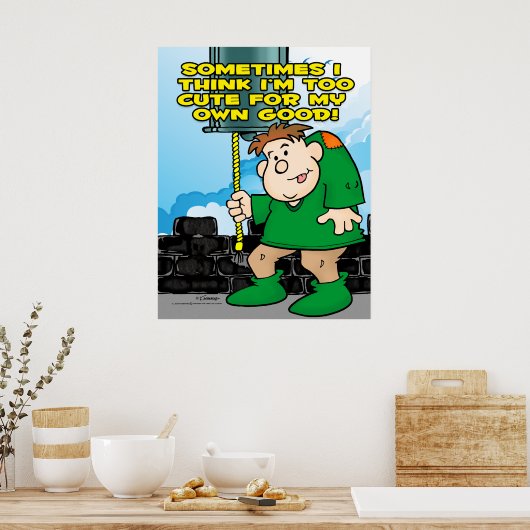 Zu Niedlich Poster (Küche)