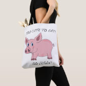 Zu niedlich Schwein-Tasche essen Tasche (Von Nahem)