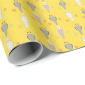 Zu Niedlich Tiel Gelb Geschenkpapier (Rolleneckpunkt)