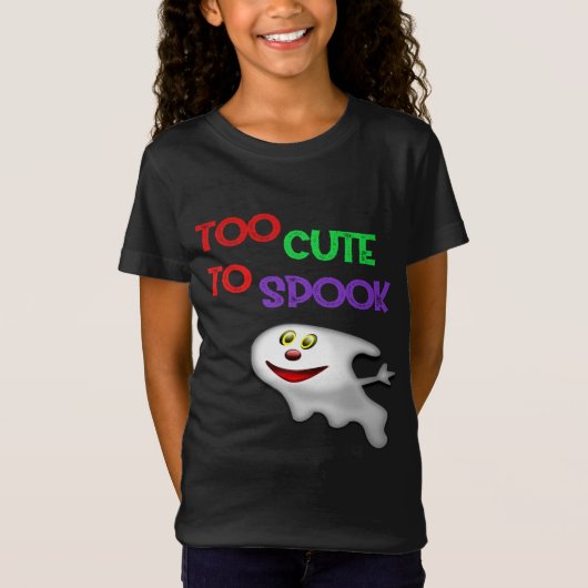 Zu Niedlich, um Adorable Ghost Halloween Design zu T-Shirt (Vorderseite)