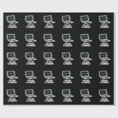 Zu Niedlich, um den "Funny Computer Pun Dark BG" z Geschenkpapier (Flach)