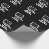 Zu Niedlich, um den "Funny Computer Pun Dark BG" z Geschenkpapier (Ecke)