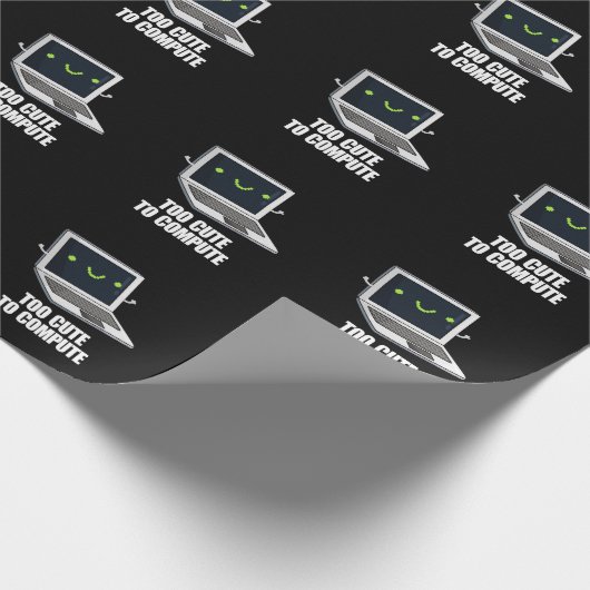 Zu Niedlich, um den "Funny Computer Pun Dark BG" z Geschenkpapier (Ecke)