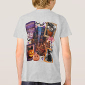 Zu Niedlich, um den Lila Spooky-Glitzer zu spreche Tri-Blend Shirt (Rückseite)