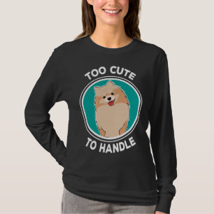 Zu Niedlich, um die Hundeidee des Spitzes zu handh T-Shirt