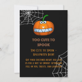Zu Niedlich, um Funny Halloween Pumpkin Art zu spr Einladung