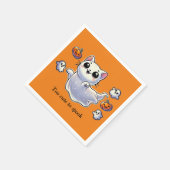 Zu niedlich, um Geisterkatze zu verderben Serviette (Ecke)