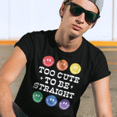 Zu Niedlich, um gerade Gay Pride zu sein, schwarz T-Shirt