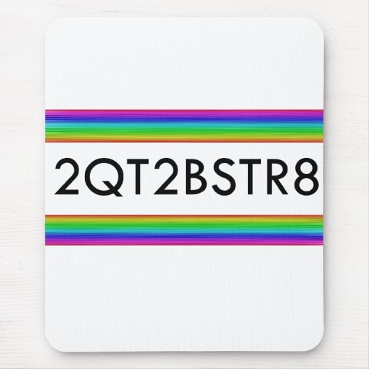 zu Niedlich, um gerade zu sein Mousepad (Vorne)