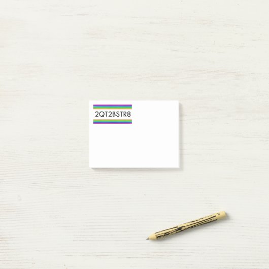 zu Niedlich, um gerade zu sein Post-it Klebezettel (Auf Schreibtisch)