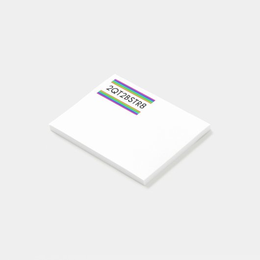 zu Niedlich, um gerade zu sein Post-it Klebezettel (angewinkelt)