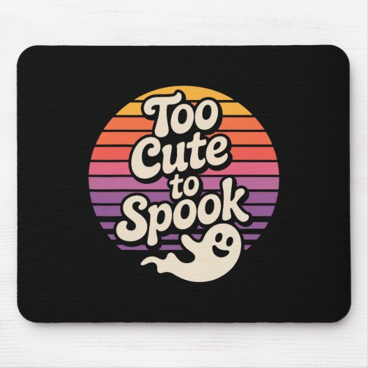 Zu Niedlich, um Ghost Funny Halloween Sprichwort z Mousepad (Vorne)