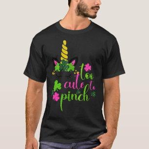 Zu Niedlich, um Girls St Patrick S Day Lucky zu pi T-Shirt