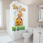 Zu Niedlich, um Golden Retriever Hund Halloween zu Duschvorhang (Beispiel)