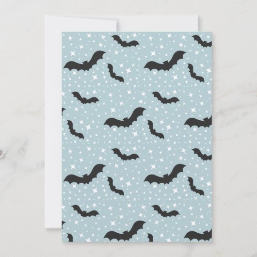 Zu Niedlich, um Halloween Boy Baby Dusche zu sprec Einladung (Rückseite)