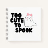 Zu Niedlich, um Halloween-Notebook zu sprechen Notizblock (Vorderseite)
