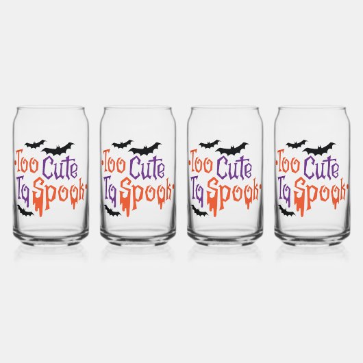 Zu Niedlich, um Halloween zu sprechen Dosenglas (Vorderseite)