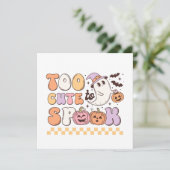 Zu Niedlich, um Halloween zu sprechen Einladung (Stehend Vorderseite)