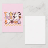 Zu Niedlich, um Halloween zu sprechen Mitteilungskarte (Vorne/Hinten)