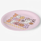 Zu Niedlich, um Halloween zu sprechen Pappteller (Schrägansicht)