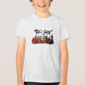 Zu Niedlich, um Halloween zu sprechen Tri-Blend Shirt (Vorderseite)