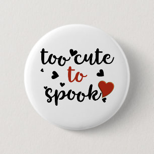 zu niedlich, um Halloween zu verdauen Button
