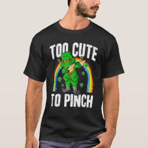 Zu Niedlich, um Kids St Patricks Day Dabbing Lep T-Shirt