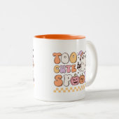 Zu Niedlich, um Niedlich Ghost Retro Halloween zu Zweifarbige Tasse (VorderseiteRechts)