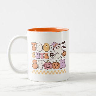 Zu Niedlich, um Niedlich Ghost Retro Halloween zu Zweifarbige Tasse